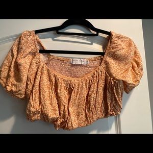 Cropped off the shoulder shirt